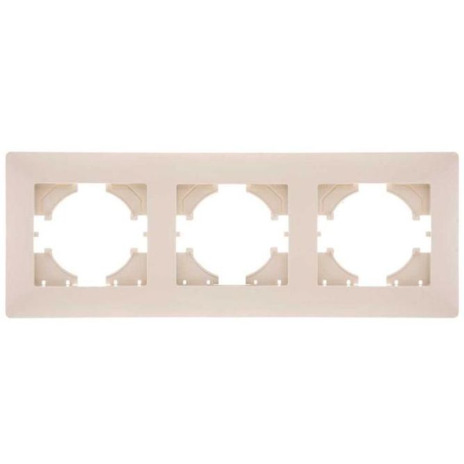 Рамка 3-м Bravo беж. GUSI С1030-003