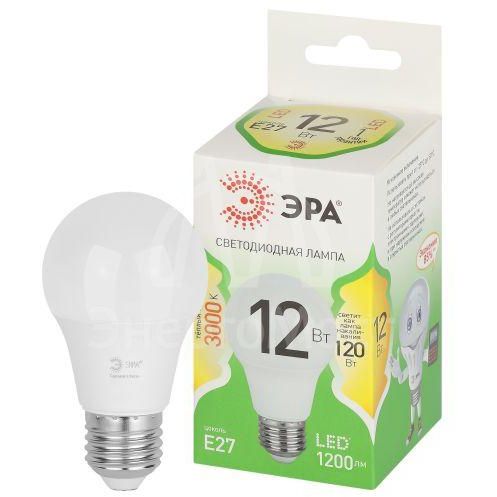 Лампа светодиодная GREEN LINE A60-12W-830-E27 GL 12Вт груша 3000К свет тепл. E27 Эра Б0067110