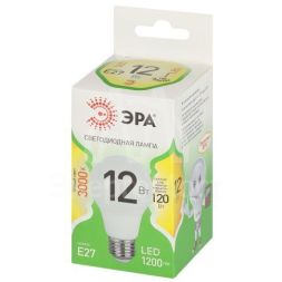 Лампа светодиодная GREEN LINE A60-12W-830-E27 GL 12Вт груша 3000К свет тепл. E27 Эра Б0067110