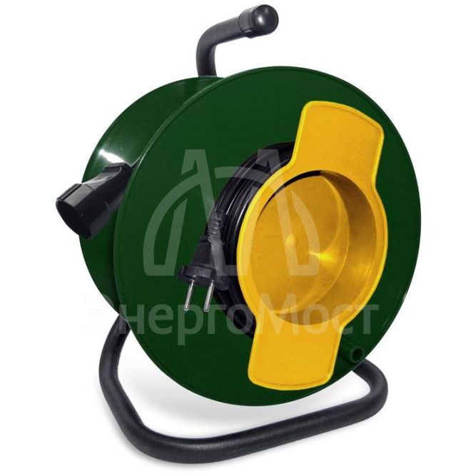 Удлинитель на катушке 1х20м без заземл. 10А IP20 2.2кВт с выносн. розеткой Союз 481S-2202