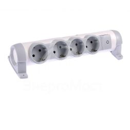 Колодка удлинителя 4-м без кабеля с заземл. &amp;quot;Комфорт&amp;quot; Leg 694629