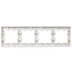 Рамка 4-м BRITE РУ-4-Бр бел. рифленый IEK BR-M42-51-K01
