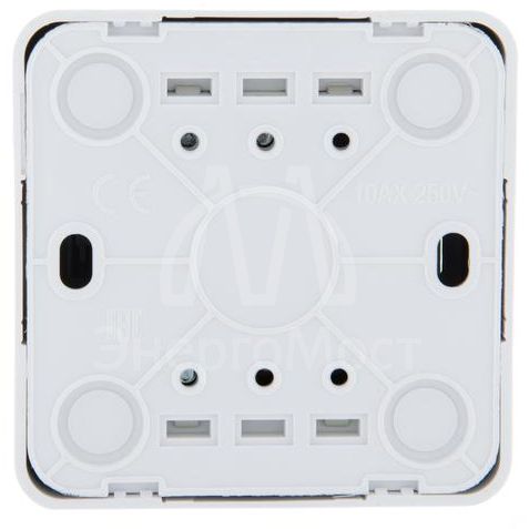 Выключатель проходной 1-кл. 1п ОП Viola 10А IP20 с подсветкой бел. LEZARD 751-0200-114