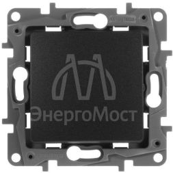 Механизм переключателя 1-кл. СП Etika 10А IP20 250В 10AX авт. зажимы антрацит Leg 672605