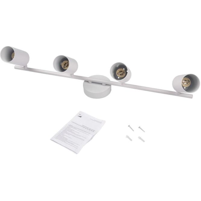 Светильник PCL-0404 4xGU10 IP20 230В WH настен./потолочн. декор. под лампу JazzWay 5066700