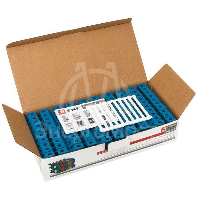 Колодка клеммная JXB-16/35 (90а) син. EKF plc-jxb-16/35b