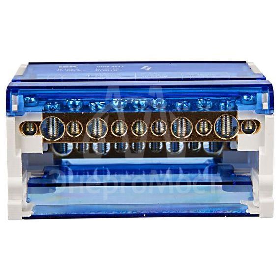 Шина на DIN-рейку в корпусе (кросс-модуль) ШНК 4х11 3L+PEN IEK YND10-4-11-125