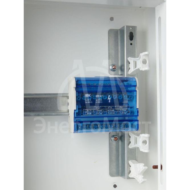 Шина на DIN-рейку в корпусе (кросс-модуль) ШНК 4х11 3L+PEN IEK YND10-4-11-125