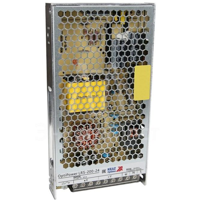 Блок питания панельный OptiPower LRS 200-12 17A КЭАЗ 328884