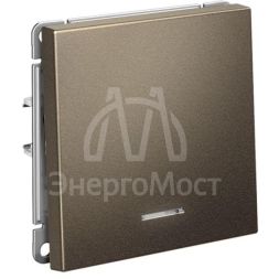 Выключатель 1-кл. ArtGallery (сх. 1а) 10AX с подсветкой механизм мокко SE GAL000613