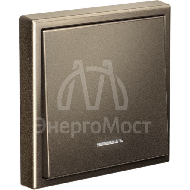 Выключатель 1-кл. ArtGallery (сх. 1а) 10AX с подсветкой механизм мокко SE GAL000613