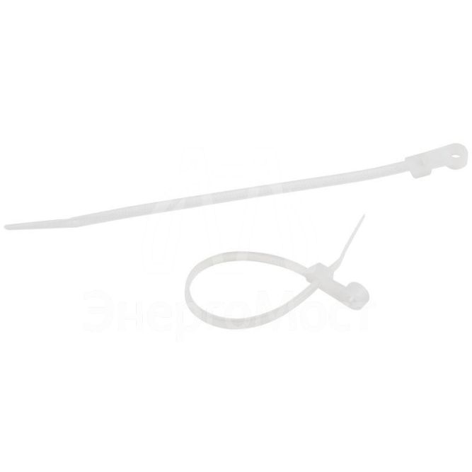 Хомут кабельный под винт 3.6х150 NO-225-316 бел. (уп.100шт) Эра Б0066041