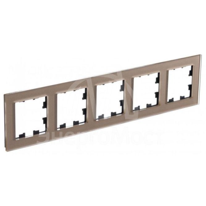 Рамка 5-м AtlasDesign Nature органич. стекло шампань SE ATN320505