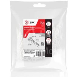 Дюбель-хомут 5-8мм для плоского кабеля NO-224-228 бел. (уп.100шт) Эра Б0066282