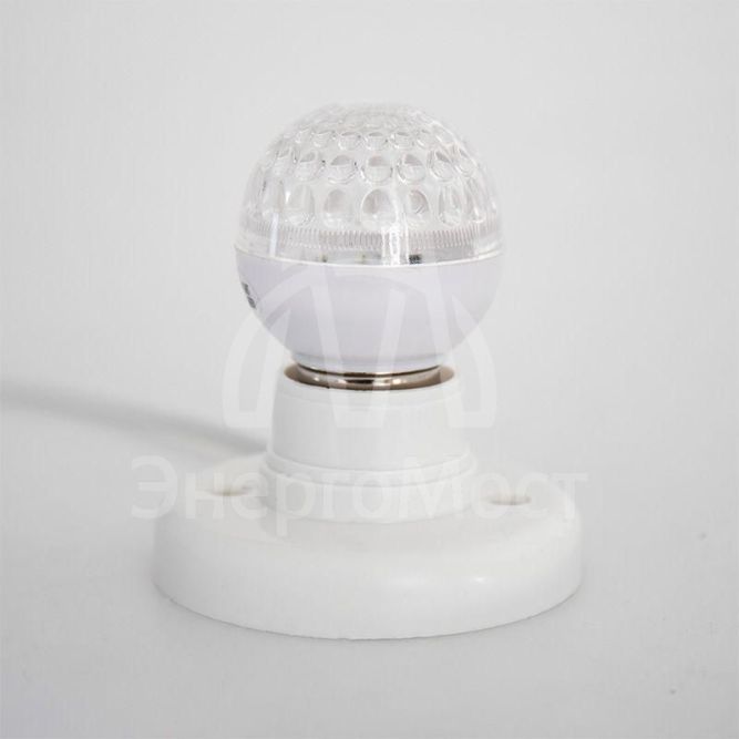 Лампа светодиодная 1Вт 9LED Шар d50 E27 тепл. бел. Neon-Night 405-216