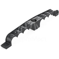 Держатель труб d20мм для прямого монтажа двусторон. на 8 мест черн. (уп.20шт) Промрукав PR13.03295