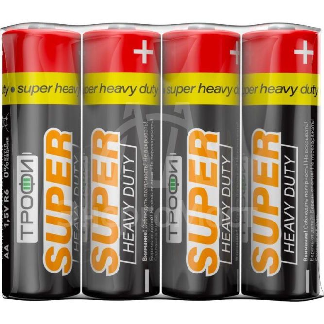 Элемент питания солевой AA/R6-4S (уп.4шт) Трофи C0033715