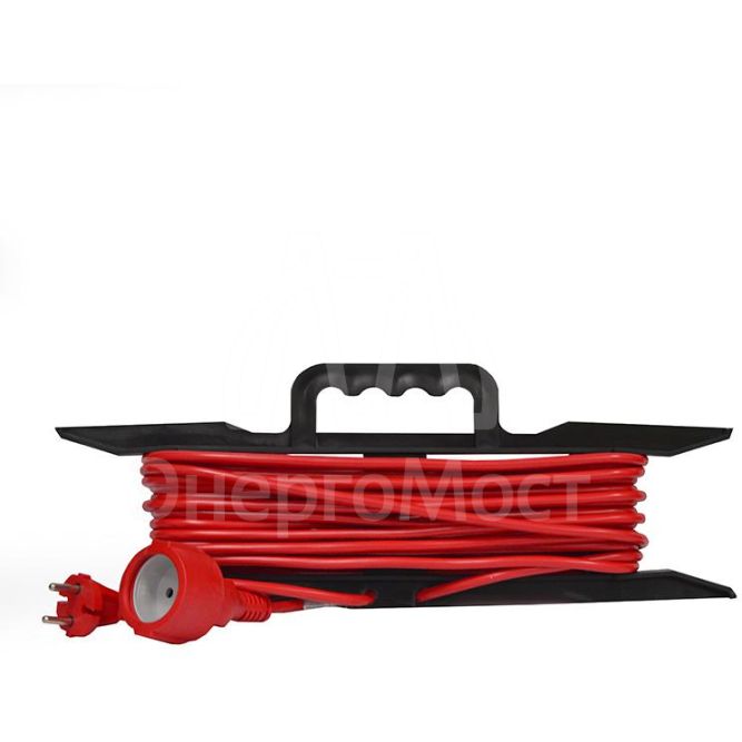 Удлинитель-шнур на рамке 1х10м без заземл. 10А IP20 2.2кВт ПВС 2х1 DOMTOK 2473