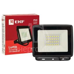 Прожектор светодиодный СДО-3003 30Вт 6500К IP65 Basic EKF FLL-3003-30-6500