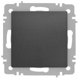 Переключатель 1-кл. СП Accent 6-103-07 10А IP20 250В AL/CU графит Intro Б0063442