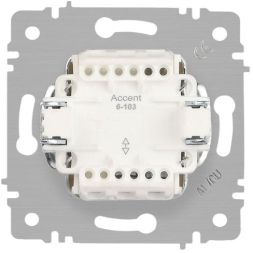 Переключатель 1-кл. СП Accent 6-103-07 10А IP20 250В AL/CU графит Intro Б0063442