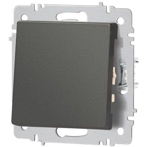 Переключатель 1-кл. СП Accent 6-103-07 10А IP20 250В AL/CU графит Intro Б0063442