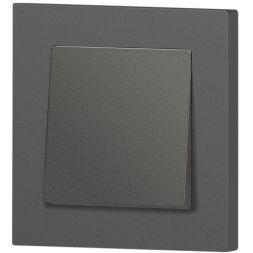 Переключатель 1-кл. СП Accent 6-103-07 10А IP20 250В AL/CU графит Intro Б0063442