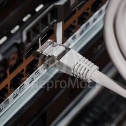 Патч-корд F/UTP кат.5e RJ45-RJ45 LSZH экранир. 1.5м сер. Rexant 18-8004-1