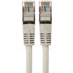 Патч-корд F/UTP кат.5e RJ45-RJ45 LSZH экранир. 1.5м сер. Rexant 18-8004-1