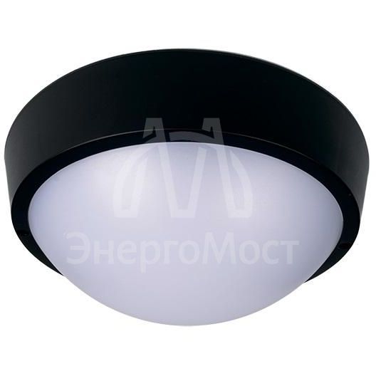 Светильник светодиодный &amp;quot;Банник&amp;quot; PBH-PC-RA 12Вт 4000К BLACK IP65 ЖКХ пылевлагозащ. черн. JazzWay 5048393