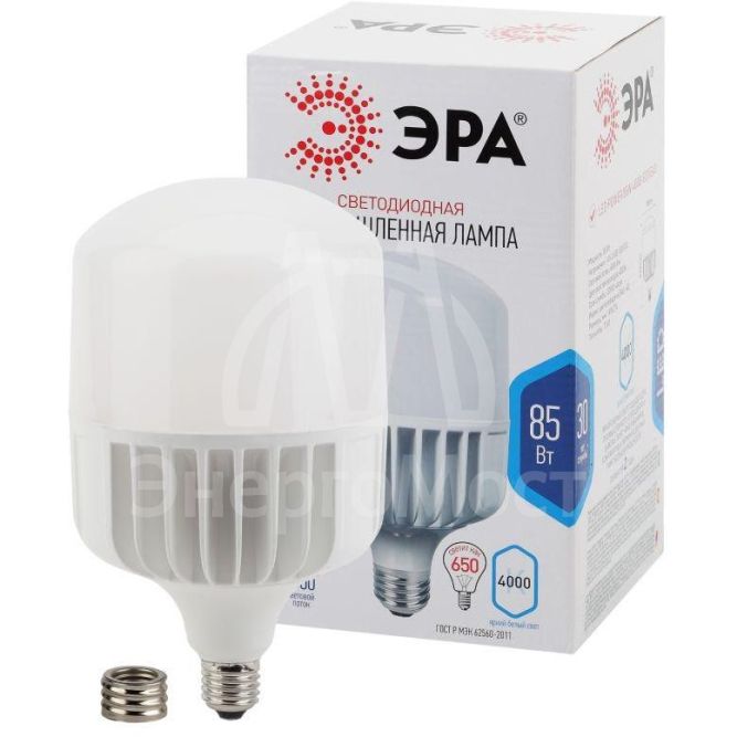 Лампа светодиодная POWER T140-85W-4000-E27/E40 ЭРА Б0032087
