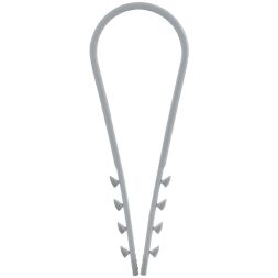 Дюбель-хомут 19х25мм для круглого кабеля нейлон сер. (уп.100шт) GENERICA UDH13-19-25-100-K03-G