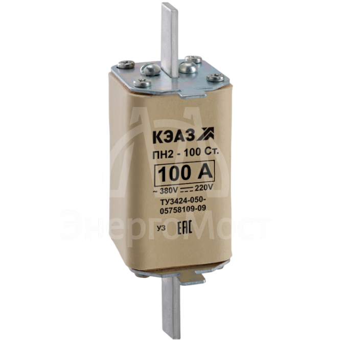 Вставка плавкая ПН2 100 С 63А У3 КЭАЗ 120112