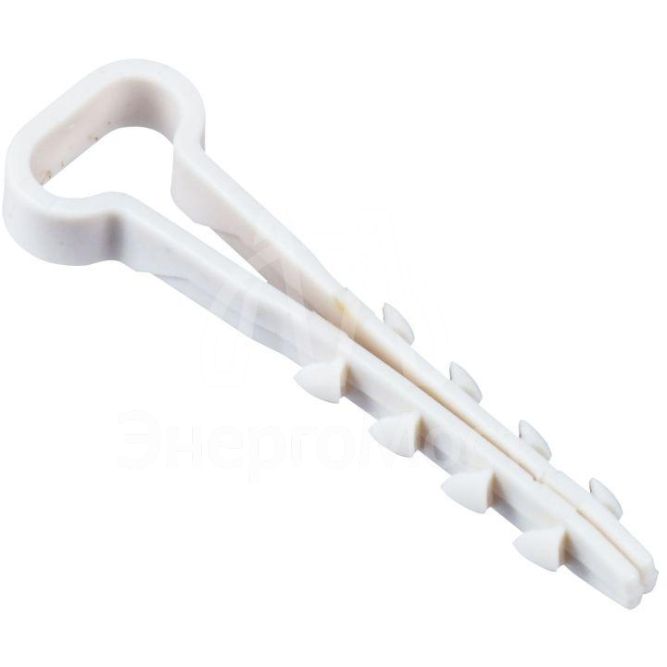 Дюбель-хомут 5х8мм для плоского кабеля нейлон бел. (уп.25шт) IEK UDH14-05-08-025-K01