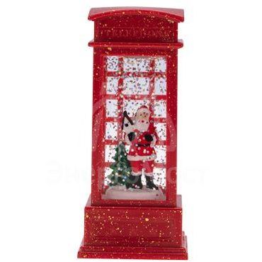 Светильник декоративный (фигура) &amp;quot;Телефонная будка&amp;quot; с эффектом снегопада и подсветкой Neon-Night 501-185