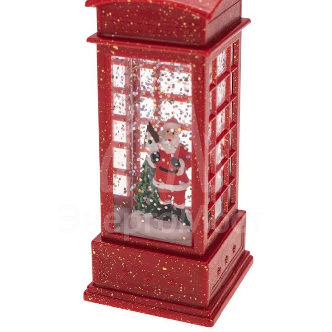 Светильник декоративный (фигура) &amp;quot;Телефонная будка&amp;quot; с эффектом снегопада и подсветкой Neon-Night 501-185