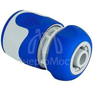 Соединитель-коннектор для шланга 12мм (1/2) пластик TPR (20/200) Green Apple Б0003116