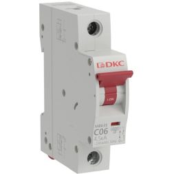 Выключатель автоматический модульный 1п C 6А 4.5кА MB63 YON MB63S-1PC06
