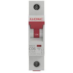 Выключатель автоматический модульный 1п C 6А 4.5кА MB63 YON MB63S-1PC06