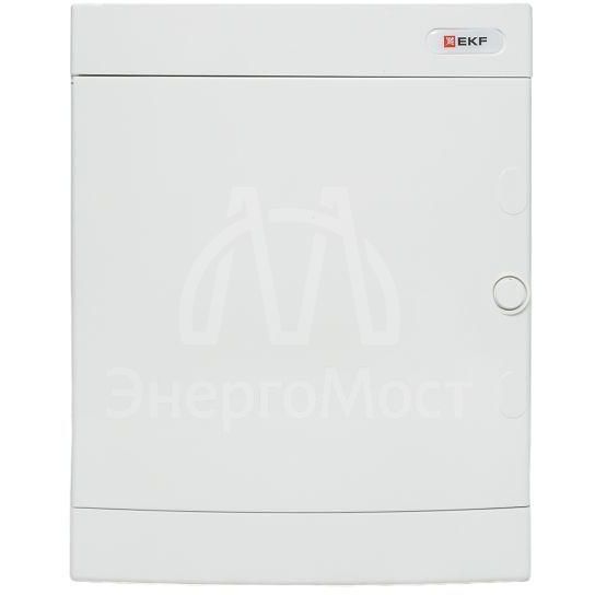 Щит распределительный навесной &amp;quot;Unix&amp;quot; бел. дверь 2х12 модулей IP40 PROxima EKF ux-2x12-nw