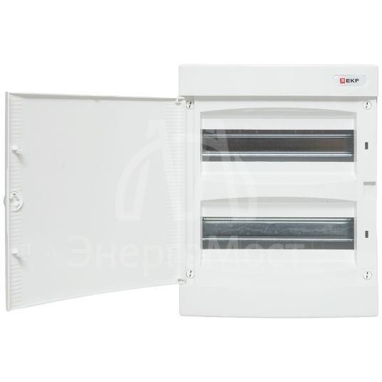 Щит распределительный навесной &amp;quot;Unix&amp;quot; бел. дверь 2х12 модулей IP40 PROxima EKF ux-2x12-nw