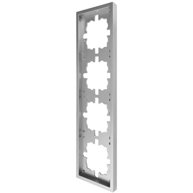 Рамка 4-мест. горизонт. ZIMA сер. матов. LEZARD 704-7400-149