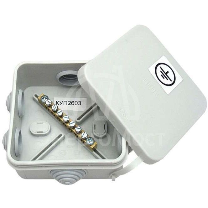 Коробка распределительная ОП 85х85х40мм IP55 (ШДУП) HEGEL КУП2603-И