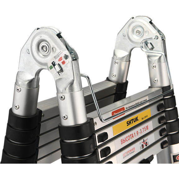 Лестница-стремянка телескопическая 1.9-3.85м (20103) SHTOK 376556