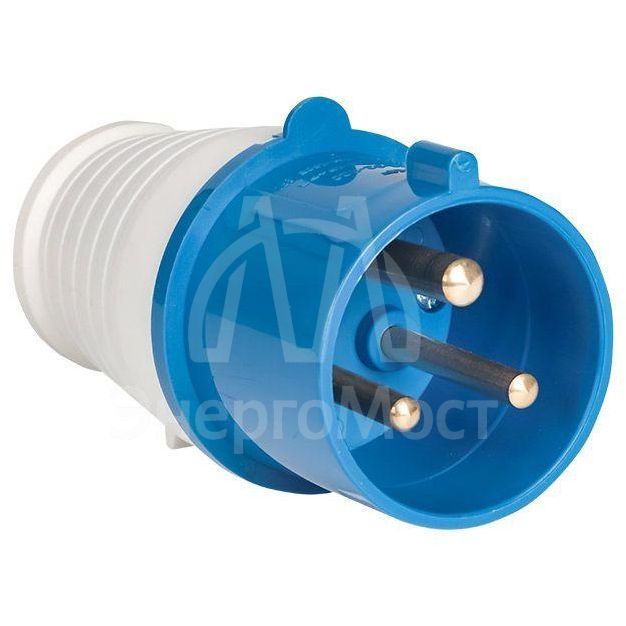 Вилка эл. каб. 32А 2P+РЕ 220В IP44 (023) EKF ps-023-32-220
