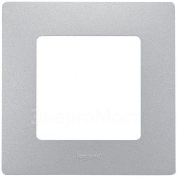 Рамка 1-м Etika алюм. Leg 672551