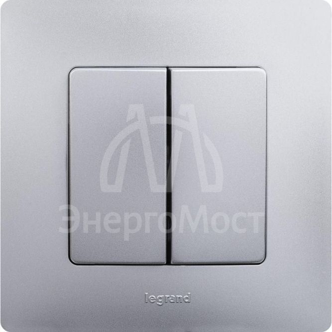 Рамка 1-м Etika алюм. Leg 672551