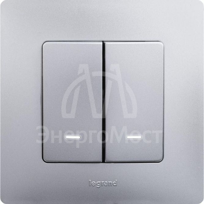 Рамка 1-м Etika алюм. Leg 672551