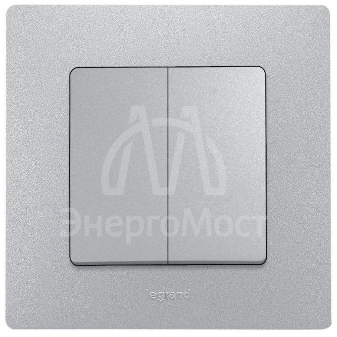 Рамка 1-м Etika алюм. Leg 672551