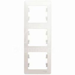 Рамка 3-м Glossa верт. перламутр SchE GSL000607